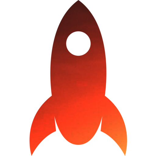 simple cartoon rocket